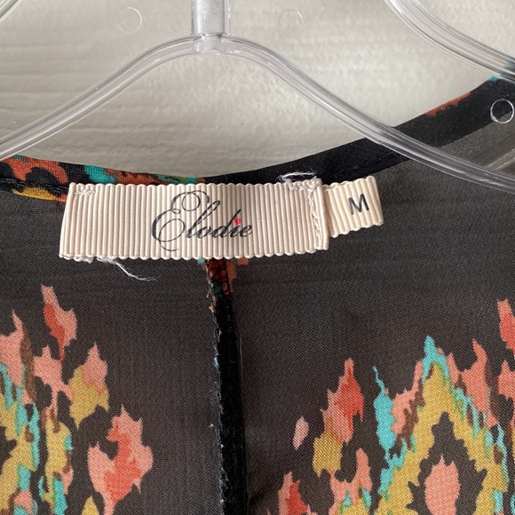 Francesca’s Sheer Black Kimono - Picture 2 of 3